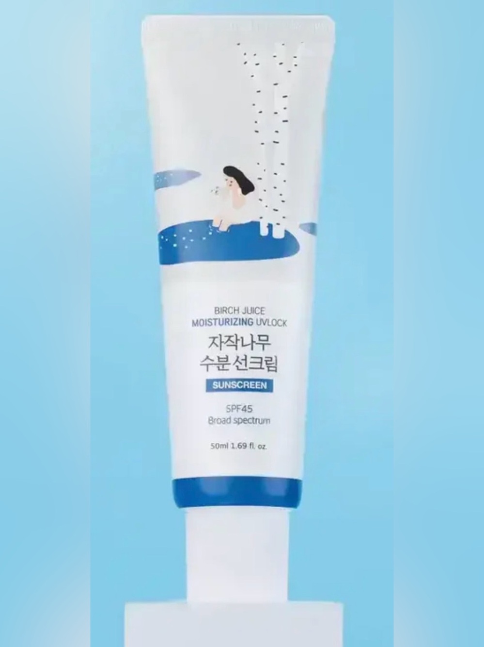NWT. Round Lab Birch Juice Moisturizing UV Lock Sunscreen SPF45+ Broad Spectrum